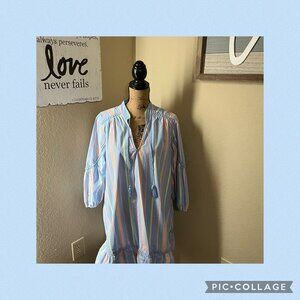 Crown & Ivy Striped dress UC Size XL